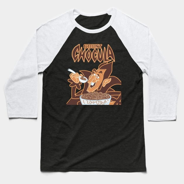 Count Chocula neon sign Baseball T-Shirt by AlanSchell76